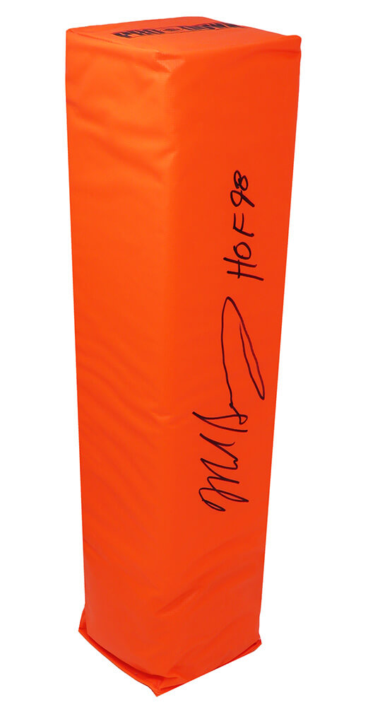 Mike Singletary Signed Orange Endzone Football Pylon w/HOF'98 - SINPYL300 - Mike Singletary Signed Orange Endzone Football Pylon w/HOF'98 product image