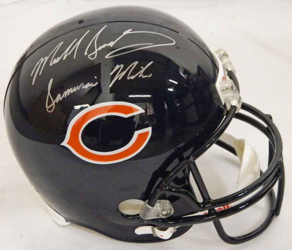 Mike Singletary Signed Chicago Bears Riddell F/S Replica Helmet w/Samurai Mike - SINREP306 - Mike Singletary Signed Chicago Bears Riddell F/S Replica Helmet w/Samurai Mike product image