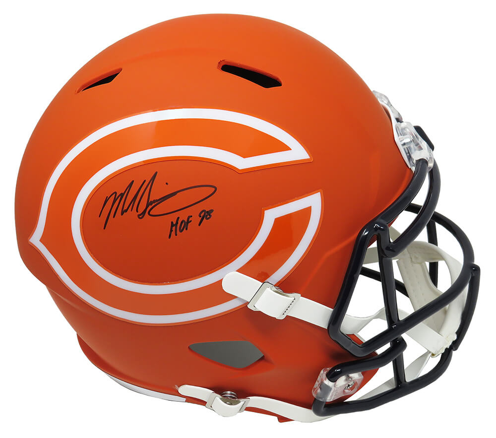 Mike Singletary Signed Chicago Bears AMP Alternate Series Riddell Speed Full Size Replica Helmet w/HOF'98 - SINREP319 - Mike Singletary Signed Chicago Bears AMP Alternate Series Riddell Speed Full Size Replica Helmet w/HOF'98 product image