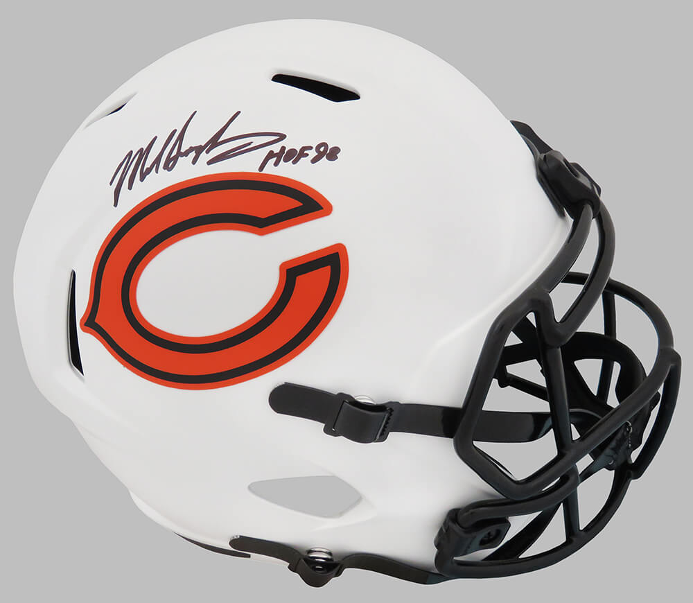Mike Singletary Signed Chicago Bears Lunar Eclipse Riddell Full Size Speed Replica Helmet w/HOF'98 - SINREP323 - Mike Singletary Signed Chicago Bears Lunar Eclipse Riddell Full Size Speed Replica Helmet w/HOF'98 product image