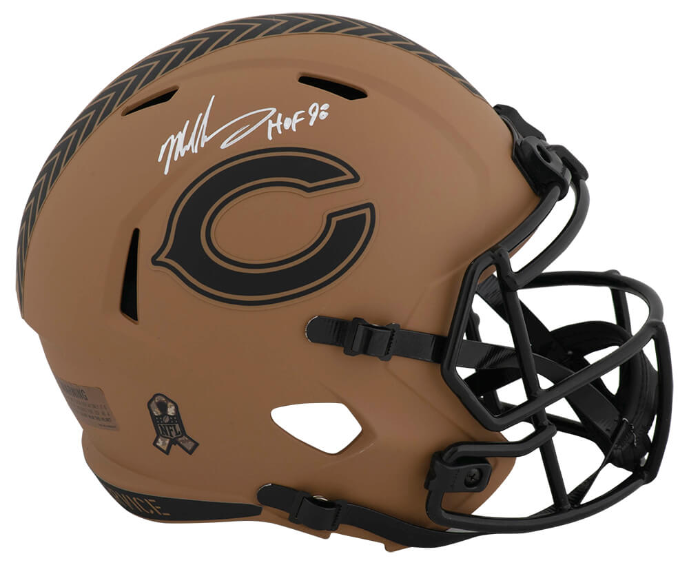 Mike Singletary Signed Chicago Bears 2023 SALUTE Riddell Full Size Speed Replica Helmet w/HOF'98 - SINREP325 - Mike Singletary Signed Chicago Bears 2023 SALUTE Riddell Full Size Speed Replica Helmet w/HOF'98 product image