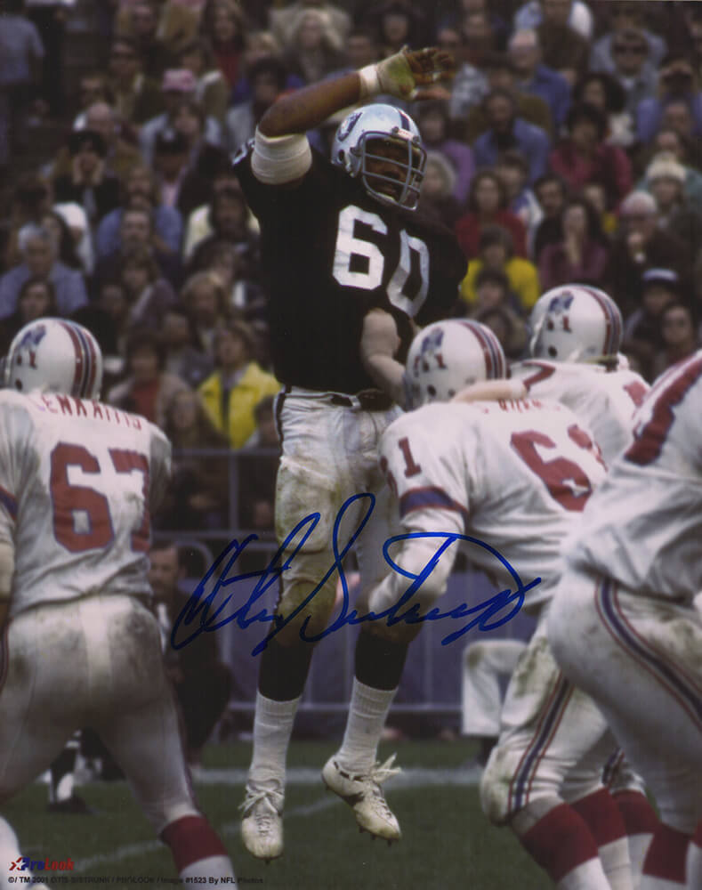 Otis Sistrunk Signed Raiders vs Patriots Action 8x10 Photo - SIS08P303 - Otis Sistrunk Signed Raiders vs Patriots Action 8x10 Photo product image