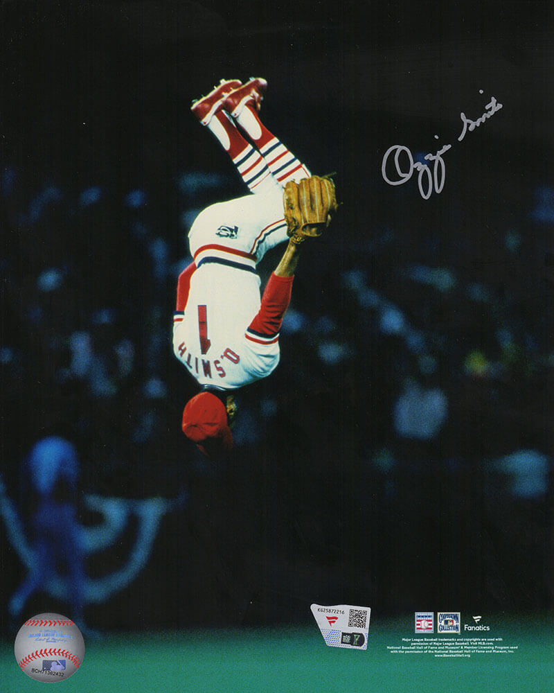 Ozzie Smith Signed St Louis Cardinals Flip Action 8x10 Photo - (Fanatics) - SMI08P106 - Ozzie Smith Signed St Louis Cardinals Flip Action 8x10 Photo - (Fanatics) product image