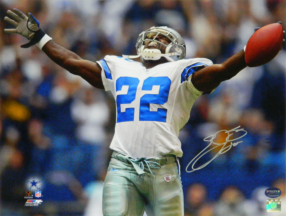 Emmitt Smith Signed Dallas Cowboys Record-Breaker Celebration 16x20 Photo - SMI16P303 - Emmitt Smith Signed Dallas Cowboys Record-Breaker Celebration 16x20 Photo product image