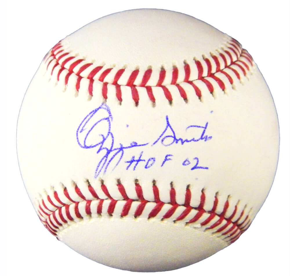 Ozzie Smith Signed Official MLB Baseball w/HOF'02 - SMIBSB101 - Ozzie Smith Signed Official MLB Baseball w/HOF'02 product image