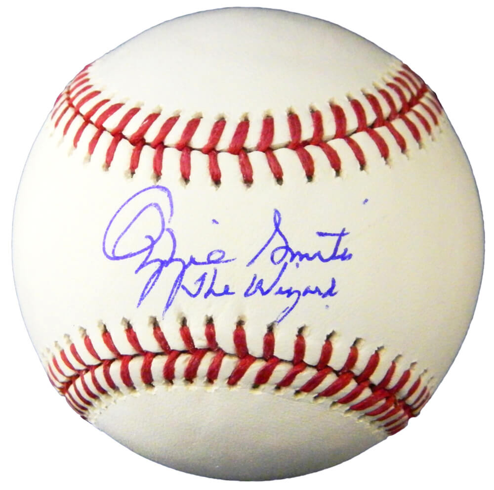 Ozzie Smith Signed Official MLB Baseball w/The Wizard - SMIBSB102 - Ozzie Smith Signed Official MLB Baseball w/The Wizard product image