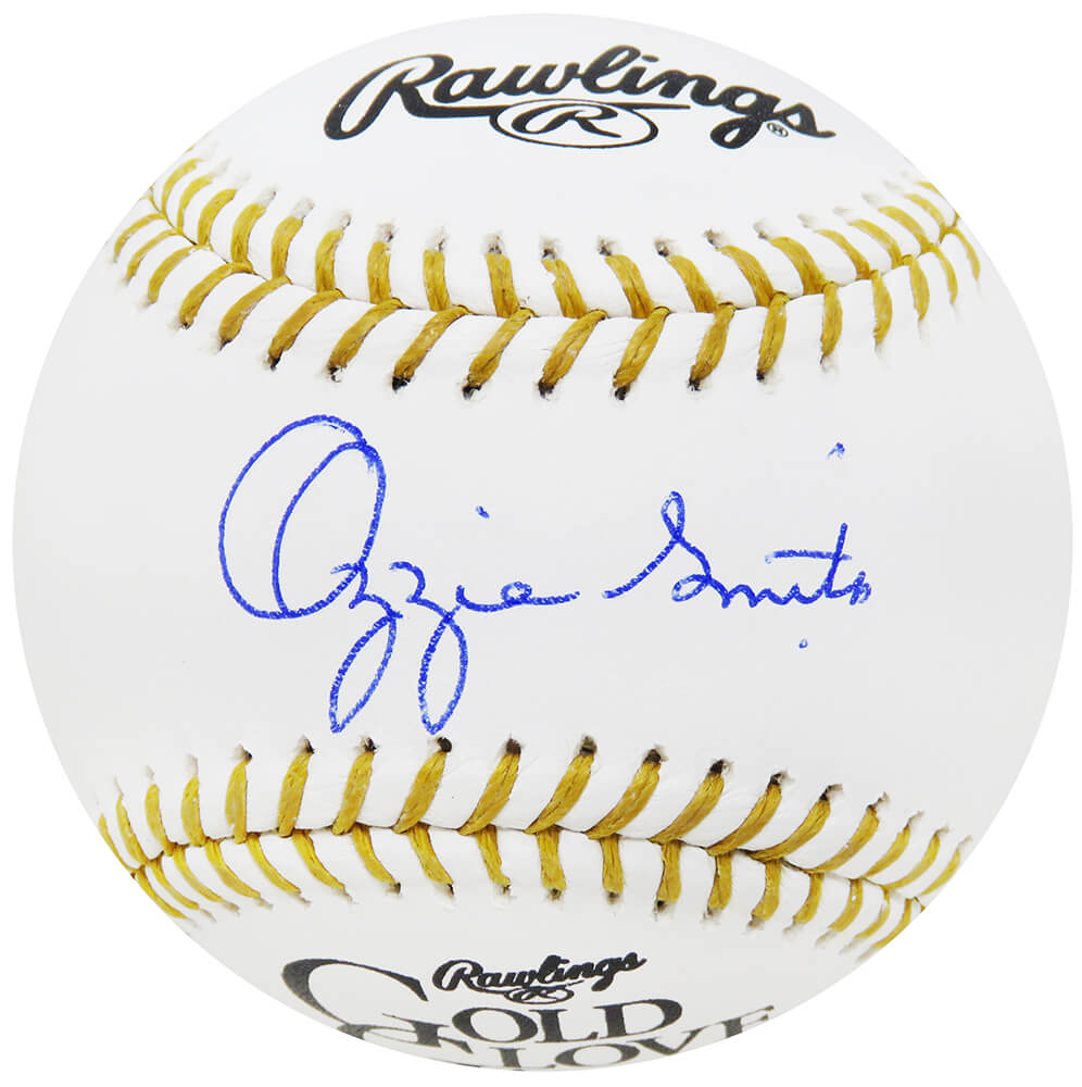 Ozzie Smith Signed Rawlings Gold Glove Logo MLB Baseball - SMIBSB103 - Ozzie Smith Signed Rawlings Gold Glove Logo MLB Baseball product image