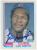 Lee Smith Signed Chicago Cubs 1982 Topps Rookie Baseball Card #452 - SMICAR111 - Lee Smith Signed Chicago Cubs 1982 Topps Rookie Baseball Card #452 product image