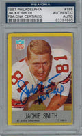 Jackie Smith Signed Cardinals 1967 Philadelphia Rookie Card #165 w/HOF'94 PSA/DNA - SMICAR302 - Jackie Smith Signed Cardinals 1967 Philadelphia Rookie Card #165 w/HOF'94 PSA/DNA product image