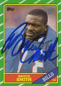 Bruce Smith Signed Buffalo Bills 1986 Topps Rookie Football Trading Card #389 - SMICAR320 - Bruce Smith Signed Buffalo Bills 1986 Topps Rookie Football Trading Card #389 product image
