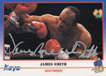 James Smith Signed 1991 Kayo Boxing Trading Card #110 w/Bonecrusher - SMICAR500 - James Smith Signed 1991 Kayo Boxing Trading Card #110 w/Bonecrusher product image