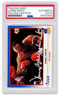 James Smith Signed 1991 Kayo Boxing Trading Card #10 w/Bonecrusher - (PSA/DNA Encapsulated) - SMICAR502 - James Smith Signed 1991 Kayo Boxing Trading Card #10 w/Bonecrusher - (PSA/DNA Encapsulated) product image