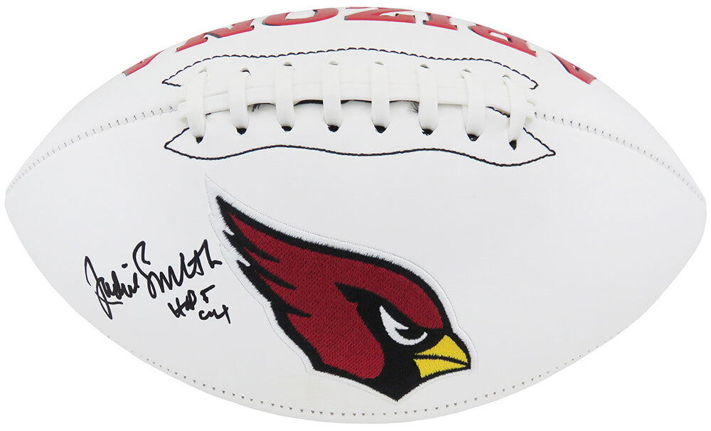 Jackie Smith Signed Cardials Wilson White Logo Football w/HOF'94 - SMIFTB325 - Jackie Smith Signed Cardials Wilson White Logo Football w/HOF'94 product image