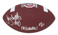 Troy Smith Signed Ohio State Buckeyes Baden Brown Logo Football w/Heisman'06 - SMIFTB361 - Troy Smith Signed Ohio State Buckeyes Baden Brown Logo Football w/Heisman'06 product image