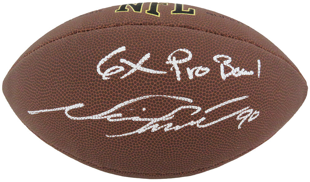 Neil Smith Signed Wilson Super Grip Full Size NFL Football w/6x Pro Bowl - SMIFTB371 - Neil Smith Signed Wilson Super Grip Full Size NFL Football w/6x Pro Bowl product image