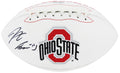 Jaxon Smith-Njigba Signed Ohio State Buckeyes Rawlings White Logo Football - (Beckett) - SMIFTB380 - Jaxon Smith-Njigba Signed Ohio State Buckeyes Rawlings White Logo Football - (Beckett) product image