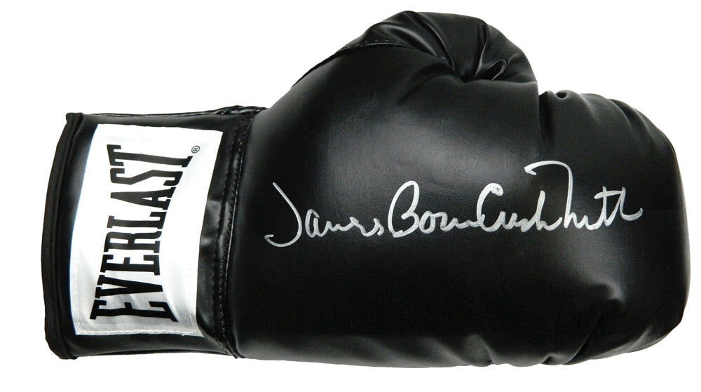 James 'Bonecrusher' Smith Signed Everlast Black Boxing Glove - SMIGLV501 - James 'Bonecrusher' Smith Signed Everlast Black Boxing Glove product image