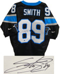 Steve Smith Signed Panthers Black Nike Jersey - SMIJRY301 - Steve Smith Signed Panthers Black Nike Jersey product image