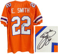 Emmitt Smith Signed Custom Throwback Orange  Jersey - SMIJRY304 - Emmitt Smith Signed Custom Throwback Orange Jersey product image