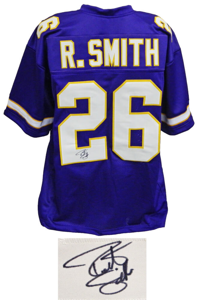 Robert Smith Signed Purple Custom Football Jersey - SMIJRY315 - Robert Smith Signed Purple Custom Football Jersey product image
