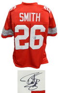 Robert Smith Signed Red Custom Football Jersey - SMIJRY316 - Robert Smith Signed Red Custom Football Jersey product image