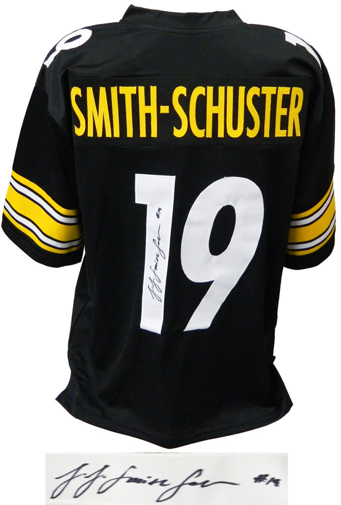 JuJu Smith Schuster Signed Black Custom Football Jersey - SMIJRY320 - JuJu Smith Schuster Signed Black Custom Football Jersey product image