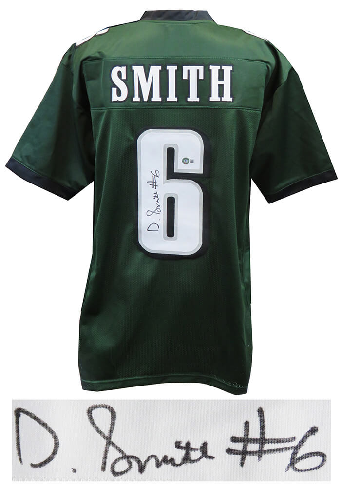 Devonta Smith Signed Green Custom Football Jersey (Beckett) - SMIJRY361 - Devonta Smith Signed Green Custom Football Jersey (Beckett) product image