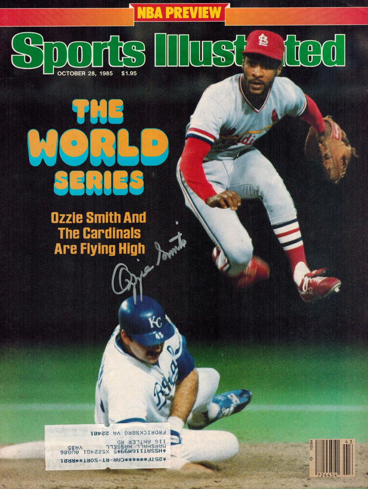 Ozzie Smith Signed Cardinals Sports Illustrated 10/28/85 Original Magazine - SMIMAG101 - Ozzie Smith Signed Cardinals Sports Illustrated 10/28/85 Original Magazine product image