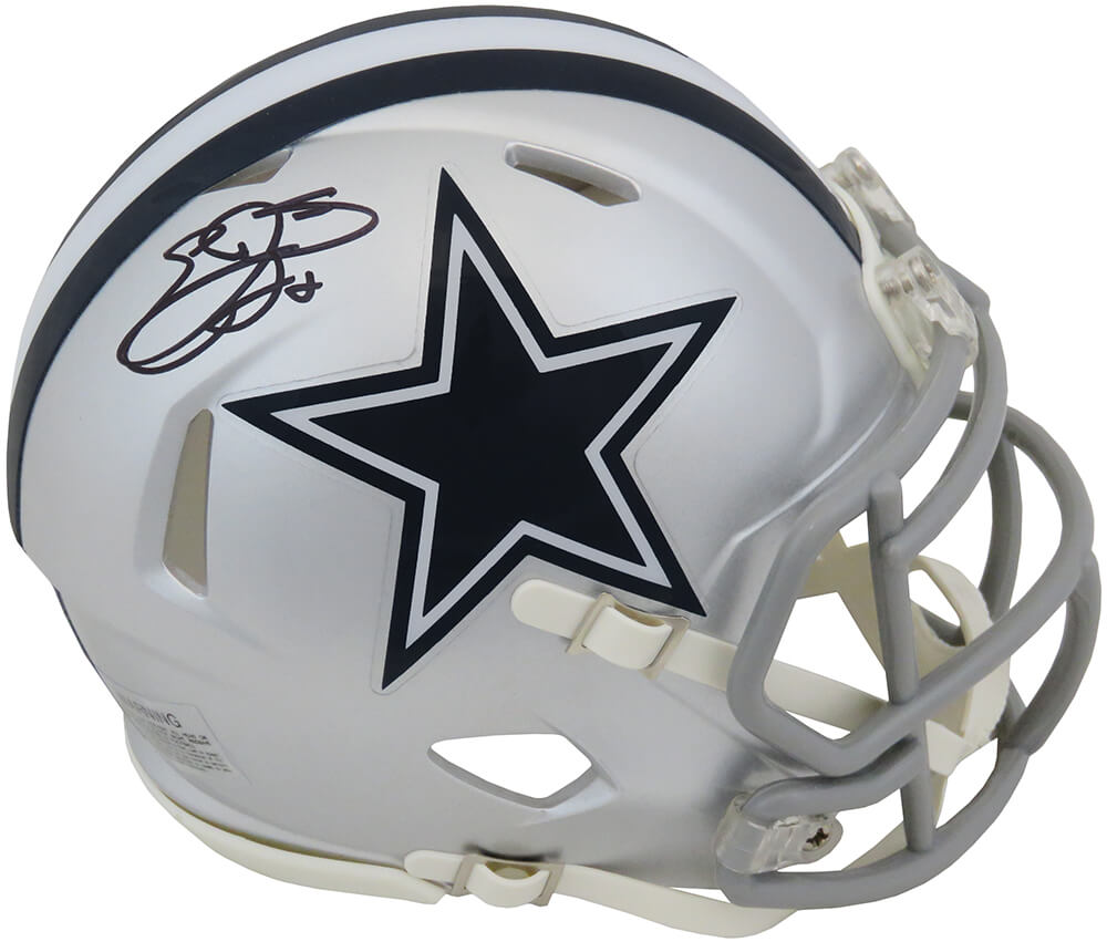 Emmitt Smith Signed Dallas Cowboys Riddell Speed Mini Helmet - SMIMIN306 - Emmitt Smith Signed Dallas Cowboys Riddell Speed Mini Helmet product image