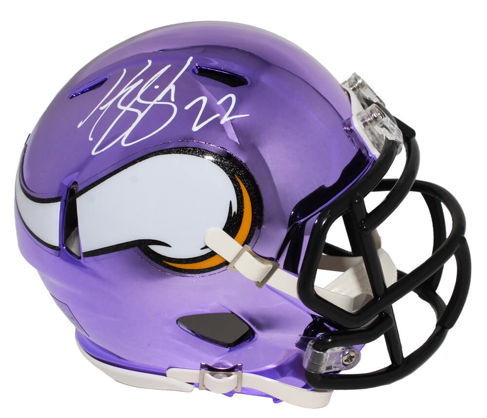 Harrison Smith Signed Minnesota Vikings Chrome Riddell Speed Mini Helmet - SMIMIN321 - Harrison Smith Signed Minnesota Vikings Chrome Riddell Speed Mini Helmet product image