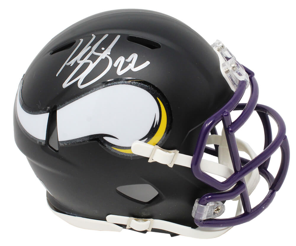 Harrison Smith Signed Minnesota Vikings Flat Black Matte Riddell Speed Mini Helmet - SMIMIN322 - Harrison Smith Signed Minnesota Vikings Flat Black Matte Riddell Speed Mini Helmet product image