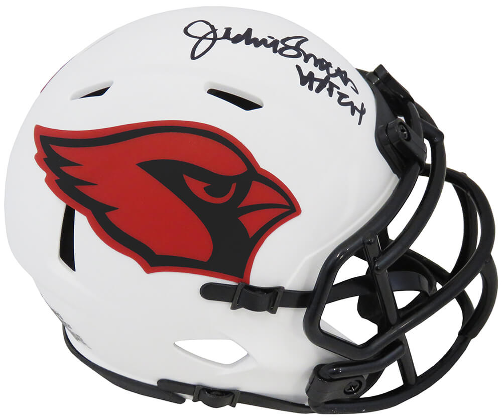 Jackie Smith Signed Cardinals Lunar Eclipse Riddell Speed Mini Helmet w/HOF'94 - SMIMIN326 - Jackie Smith Signed Cardinals Lunar Eclipse Riddell Speed Mini Helmet w/HOF'94 product image