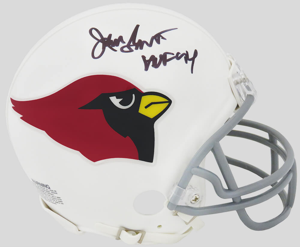 Jackie Smith Signed Cardinals Throwback Riddell Mini Helmet w/HOF'94 - SMIMIN327 - Jackie Smith Signed Cardinals Throwback Riddell Mini Helmet w/HOF'94 product image