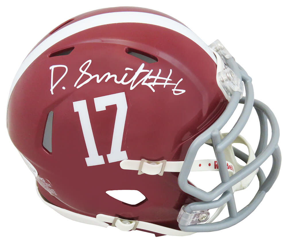 Devonta Smith Signed Alabama Crimson Tide Riddell Speed Mini Helmet (Beckett) - SMIMIN360 - Devonta Smith Signed Alabama Crimson Tide Riddell Speed Mini Helmet (Beckett) product image