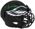 Devonta Smith Signed Philadelphia Eagles ECLIPSE Black Matte Riddell Speed Mini Helmet (Beckett) - SMIMIN363 - Devonta Smith Signed Philadelphia Eagles ECLIPSE Black Matte Riddell Speed Mini Helmet (Beckett) product image