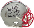 Troy Smith Signed Ohio State Buckeyes FLASH Riddell Speed Mini Helmet w/Heisman'06 - SMIMIN372 - Troy Smith Signed Ohio State Buckeyes FLASH Riddell Speed Mini Helmet w/Heisman'06 product image