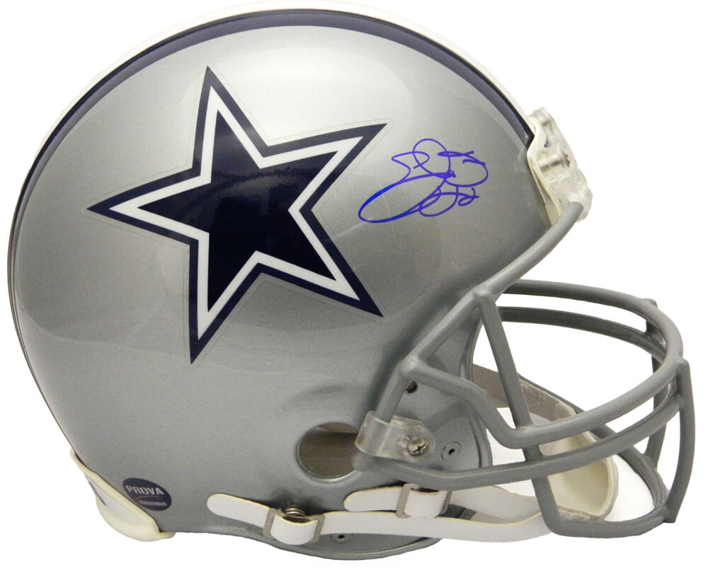 Emmitt Smith Signed Dallas Cowboys Riddell Authentic Pro Line Helmet - SMIPRO303 - Emmitt Smith Signed Dallas Cowboys Riddell Authentic Pro Line Helmet product image