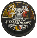 Ben Smith Signed Blackhawks 2013 Stanley Cup Champs Logo Hockey Puck - SMIPUC400 - Ben Smith Signed Blackhawks 2013 Stanley Cup Champs Logo Hockey Puck product image