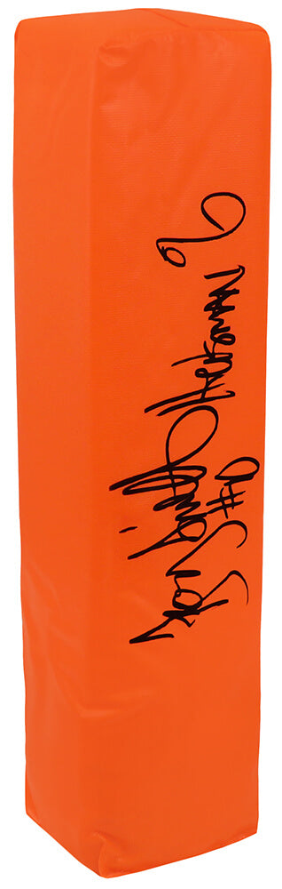 Troy Smith Signed Champro Orange Endzone Football Pylon w/Heisman'06 - SMIPYL311 - Troy Smith Signed Champro Orange Endzone Football Pylon w/Heisman'06 product image