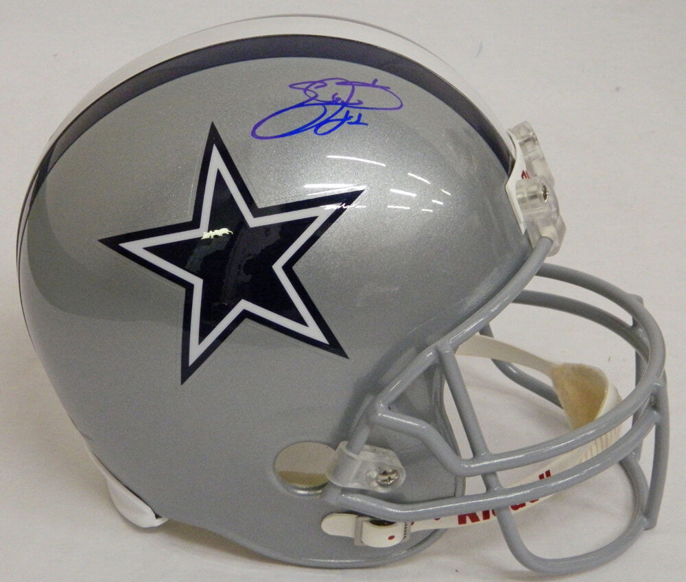 Emmitt Smith Signed Cowboys Riddell Full-Size Replica Helmet - SMIREP300 - Emmitt Smith Signed Cowboys Riddell Full-Size Replica Helmet product image
