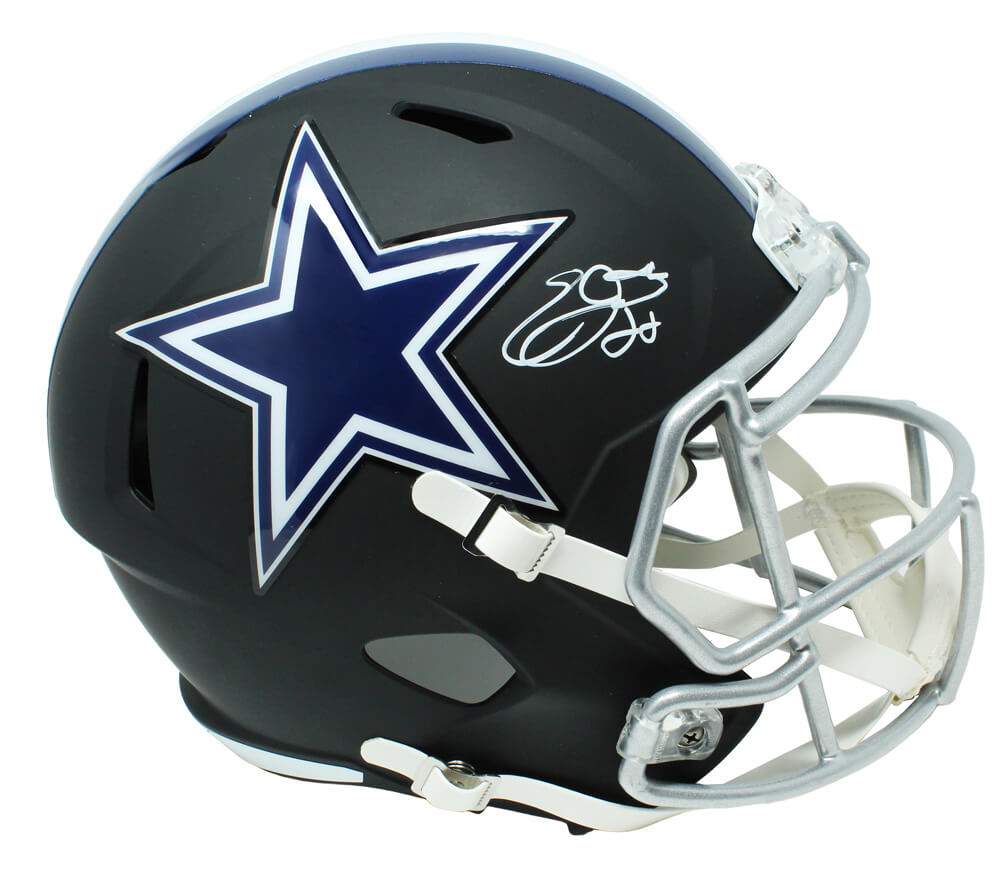 Emmitt Smith Signed Dallas Cowboys Flat Black Matte Riddell Speed Full Size Replica Helmet - SMIREP304 - Emmitt Smith Signed Dallas Cowboys Flat Black Matte Riddell Speed Full Size Replica Helmet product image