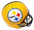 JuJu Smith Schuster Signed Pittsburgh Steelers Gold 75th Anniversary Riddell Full Size Replica Helmet - SMIREP322 - JuJu Smith Schuster Signed Pittsburgh Steelers Gold 75th Anniversary Riddell Full Size Replica Helmet product image