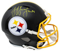 JuJu Smith Schuster Signed Pittsburgh Steelers Flat Black Matte Riddell Speed Full Size Replica Helmet - SMIREP324 - JuJu Smith Schuster Signed Pittsburgh Steelers Flat Black Matte Riddell Speed Full Size Replica Helmet product image