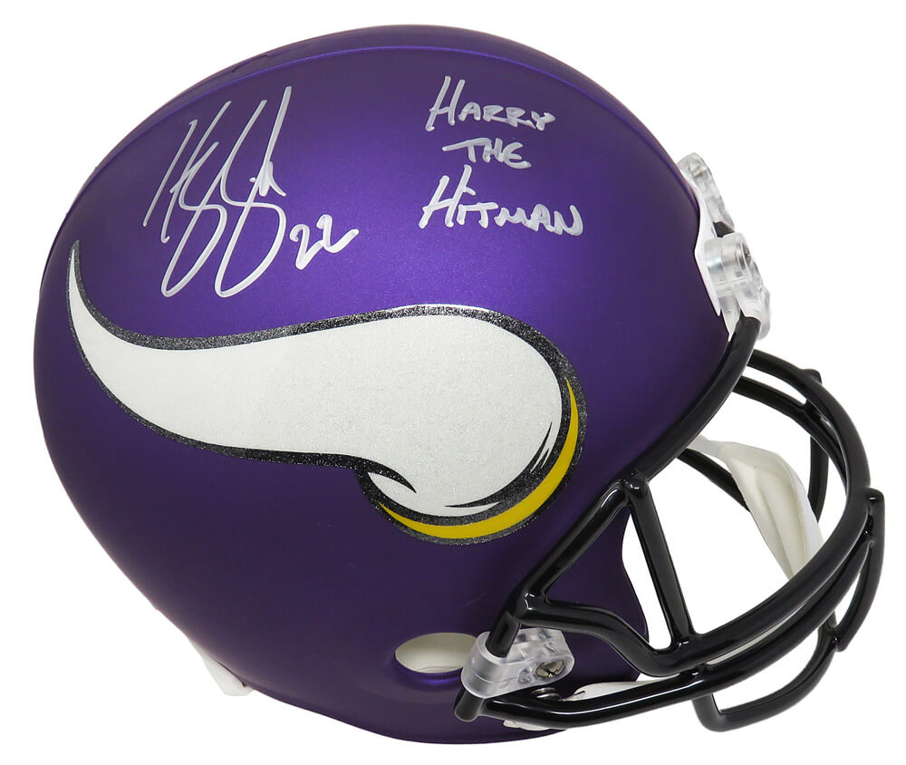 Harrison Smith Signed Minnesota Vikings Riddell Full Size Replica Helmet w/Harry the Hitman - SMIREP341 - Harrison Smith Signed Minnesota Vikings Riddell Full Size Replica Helmet w/Harry the Hitman product image
