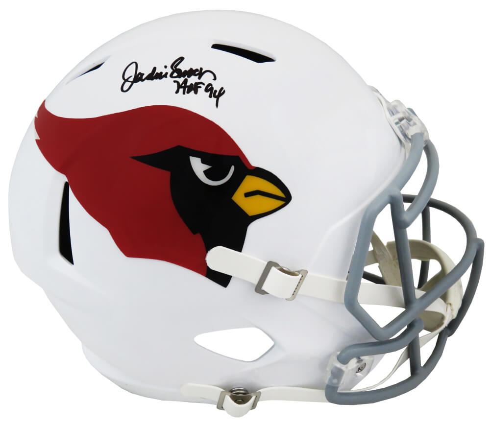 Jackie Smith Signed Cardinals Throwback Riddell Full Size Speed Replica Helmet w/HOF'94 - SMIREP345 - Jackie Smith Signed Cardinals Throwback Riddell Full Size Speed Replica Helmet w/HOF'94 product image