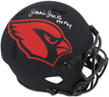 Jackie Smith Signed Cardinals Eclipse Black Matte Riddell Full Size Speed Replica Helmet w/HOF'94 - SMIREP348 - Jackie Smith Signed Cardinals Eclipse Black Matte Riddell Full Size Speed Replica Helmet w/HOF'94 product image