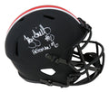 Troy Smith Signed Ohio State Buckeyes Eclipse Black Matte Riddell Full Size Speed Replica Helmet w/Heisman'06 - SMIREP352 - Troy Smith Signed Ohio State Buckeyes Eclipse Black Matte Riddell Full Size Speed Replica Helmet w/Heisman'06 product image