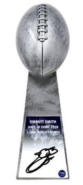 Emmitt Smith Signed Football World Champion 15 Inch Replica Silver Trophy - SMITRO301 - Emmitt Smith Signed Football World Champion 15 Inch Replica Silver Trophy product image