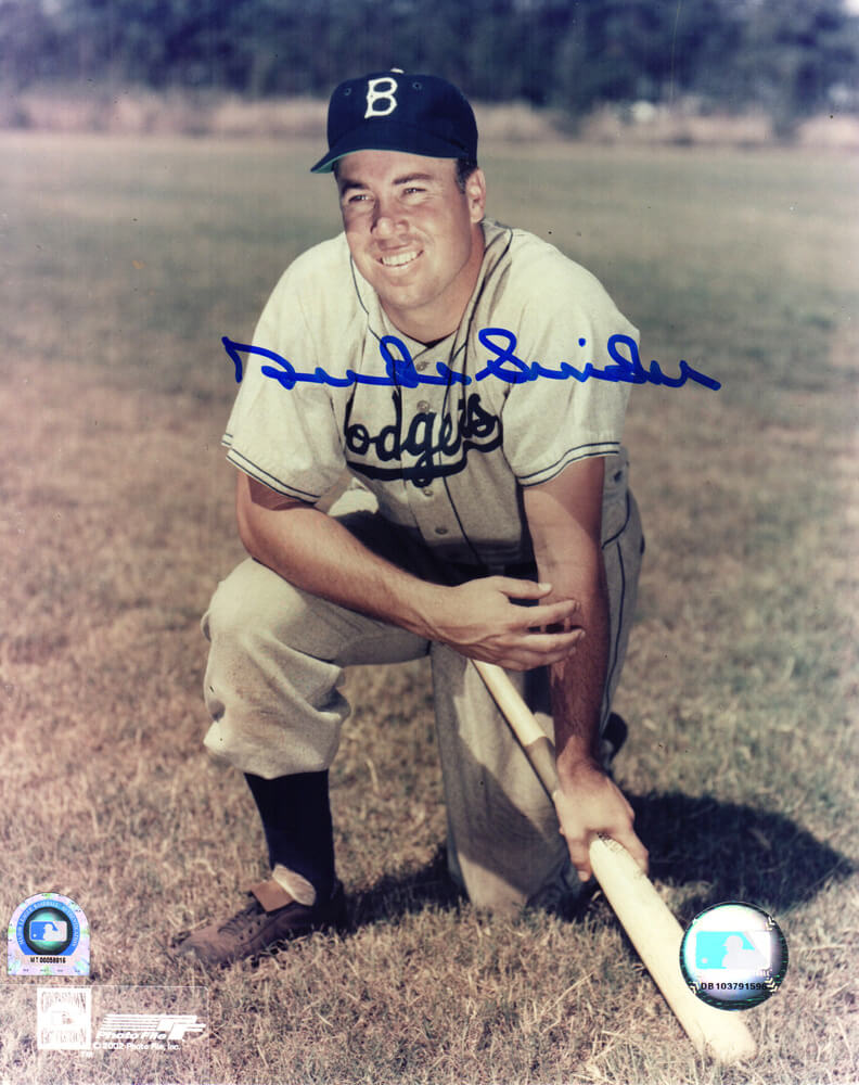 Duke Snider Signed Dodgers Pose With Bat 8x10 Photo (MLB Hologram) - SNI08P100 - Duke Snider Signed Dodgers Pose With Bat 8x10 Photo (MLB Hologram) product image