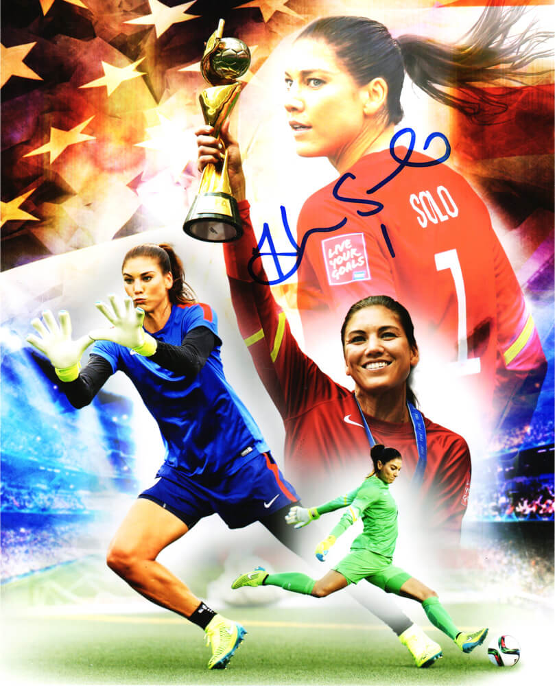 Hope Solo Signed USA Soccer Collage 8x10 Photo - SOL08P501 - Hope Solo Signed USA Soccer Collage 8x10 Photo product image